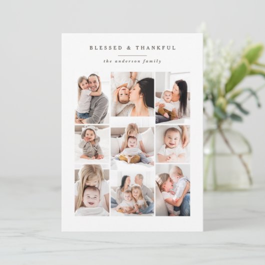 賛美された及び感謝している数々のな写真の休日カード シーズンカード (スタンド正面)