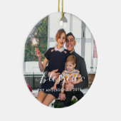 賛美された家族のクリスマスのオーナメント セラミックオーナメント (右)