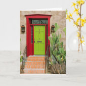 賛美された挨拶状、開放された勇気付けられるがあって下さい カード (黄色い花)