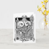 賛美された新しいNotecardの支持 カード (黄色い花)