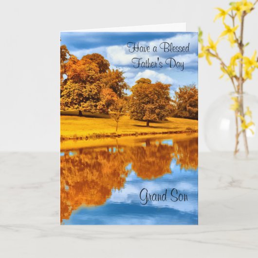 賛美された父の日を過して下さい カード (黄色い花)