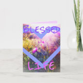 賛美された生命小さい挨拶状 カード (正面)