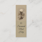 賛美された秘跡の聖餐式の小型神聖なカード スキニー名刺 (正面)