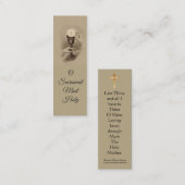 賛美された秘跡の聖餐式の小型神聖なカード スキニー名刺 (正面/裏面)