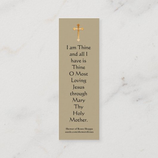 賛美された秘跡の聖餐式の小型神聖なカード スキニー名刺 (裏面)