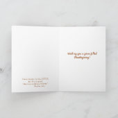 賛美された聖母マリアのカトリック教の感謝祭の花柄 シーズンカード (内部)