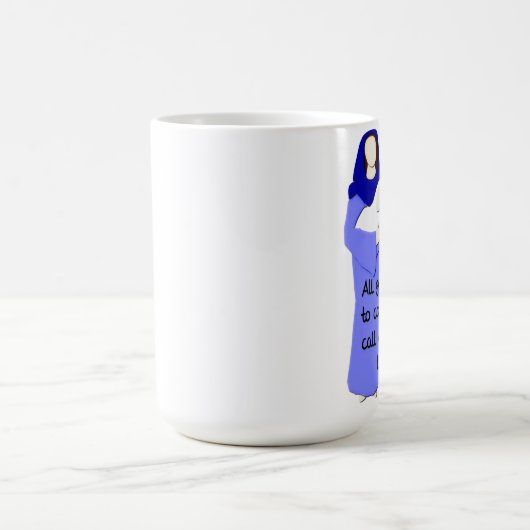賛美された聖母マリアのコーヒーカップ コーヒーマグカップ (中央)