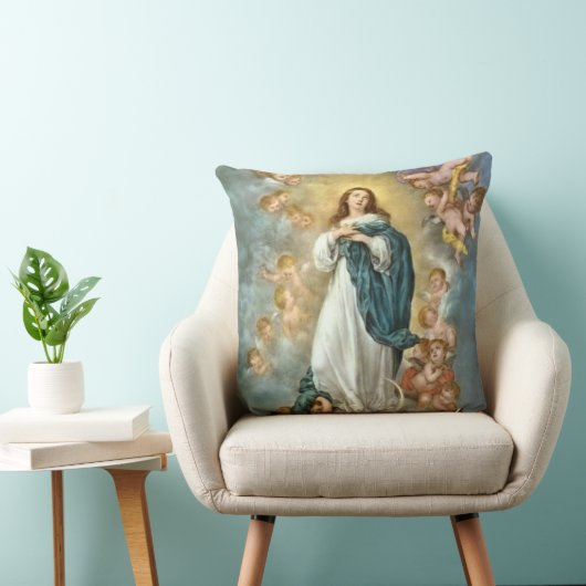 賛美された聖母マリアの仮定 クッション (椅子)