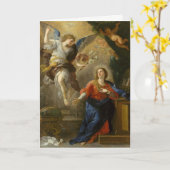 賛美された聖母マリアの告知 カード (黄色い花)