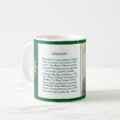 賛美された聖母マリアの完全なハート コーヒーマグカップ (正面左)