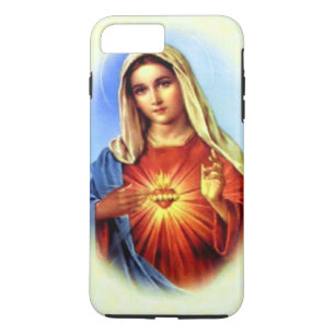 賛美された聖母マリアの完全なハート iPhone 8 PLUS/7 PLUSケース