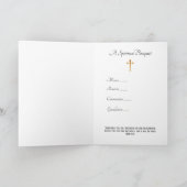 賛美された聖母マリアの霊的花束の祈りの言葉 カード (内部)