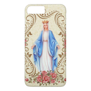 賛美された聖母マリア優美のカトリック教徒の私達の女性 iPhone 8 PLUS/7 PLUSケース