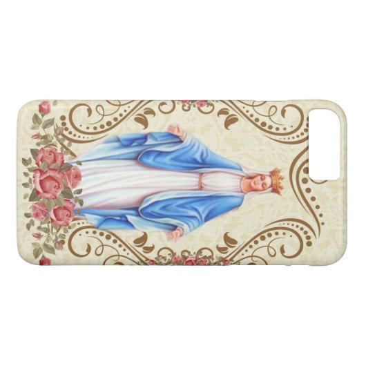 賛美された聖母マリア優美のカトリック教徒の私達の女性 Case-Mate iPhoneケース (裏面(横))