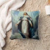 賛美された聖母マリア-神の母 クッション (ブランケット)