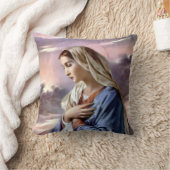 賛美された聖母マリア-神の母 クッション (ブランケット)