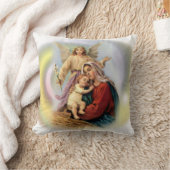 賛美された聖母マリア-神の母 クッション (ブランケット)