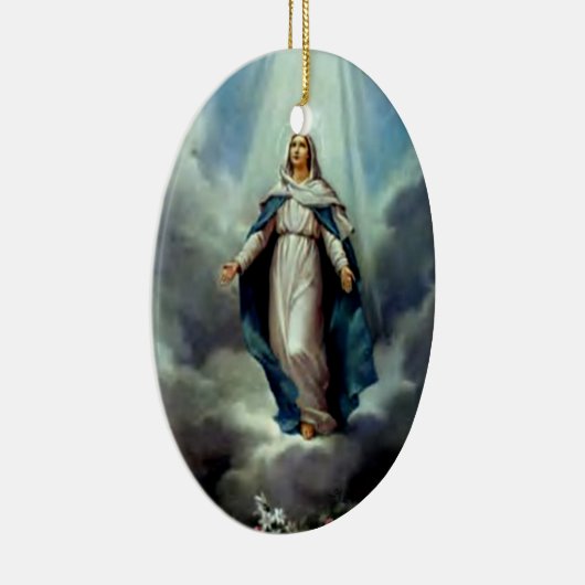 賛美された聖母マリア-神の母 セラミックオーナメント (右)