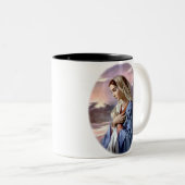 賛美された聖母マリア-神の母 ツートーンマグカップ (正面右)