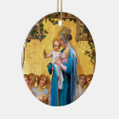 賛美された聖母マリア、St.テレーズ小さい花 セラミックオーナメント (右)