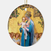 賛美された聖母マリア、St.テレーズ小さい花 セラミックオーナメント (左)