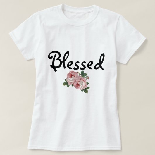 賛美された花のTシャツ Tシャツ (デザイン正面)