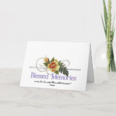 賛美された記憶母悔やみや弔慰 カード (裏面)