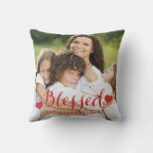 賛美された|の休日の写真の装飾用クッション クッション (裏面)