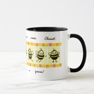 賛美されたBee©精神の貧乏人 マグカップ