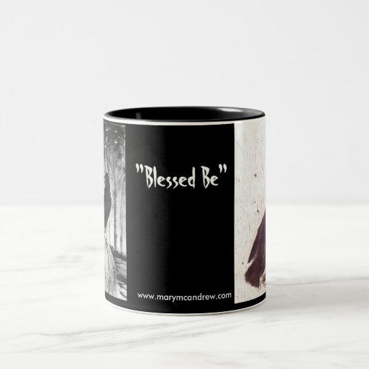 賛美されるマグがあって下さい ツートーンマグカップ (中央)