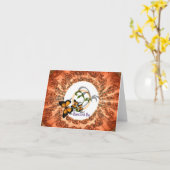 賛美される勇気付けられるがあって下さい カード (黄色い花)