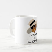 賛美される及び非迷惑を掛けられる コーヒーマグカップ (正面左)