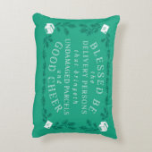 賛美される配達おもしろいな休日があって下さい アクセントクッション (裏面(縦))