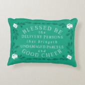 賛美される配達おもしろいな休日があって下さい アクセントクッション (裏面)