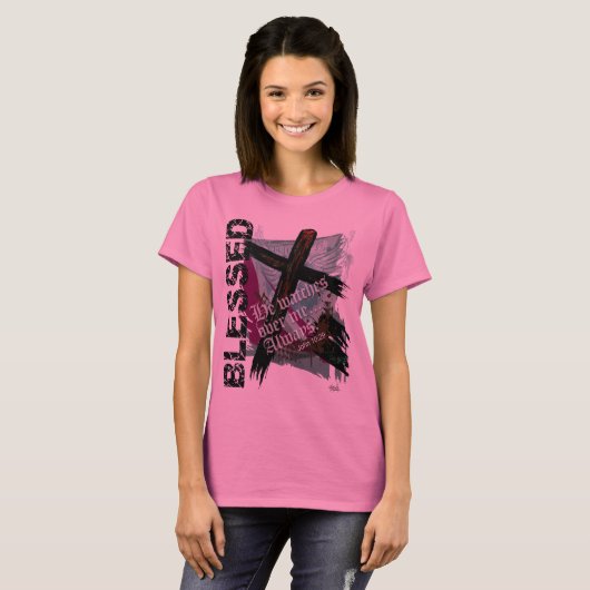 賛美される-聖書の聖なる書物、経典のジョンのキリスト教の10:29 Tシャツ (正面フル)