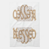 賛美される-至福 キッチンタオル (縦)