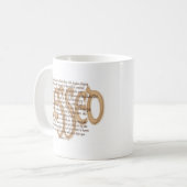 賛美される-至福 コーヒーマグカップ (正面左)