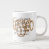 賛美される-至福 ジャンボコーヒーマグカップ (右)