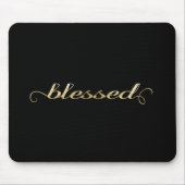 賛美される、金ゴールドのホイル一見の感動的な感謝した マウスパッド