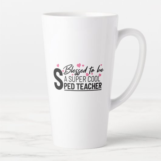 賛美すごいカッコいい先生ことわざ カフェラテマグ (右)