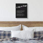 「賛美すべき人」 キャンバスプリント (インサイチュ (寝室))