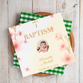 「賛美そしてバプテスマを受けた：思い出すべき日」 スタンダードカクテルナプキン