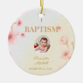 「賛美そしてバプテスマを受けた：思い出すべき日」 セラミックオーナメント (正面)