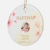 「賛美そしてバプテスマを受けた：思い出すべき日」 セラミックオーナメント (左)