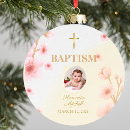 「賛美そしてバプテスマを受けた：思い出すべき日」 セラミックオーナメント