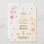 「賛美そしてバプテスマを受けた:思い出すべき日」 招待状 (正面)