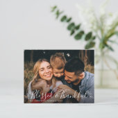 賛美と感謝 | 写真感謝祭はがき ポストカード (スタンド正面)