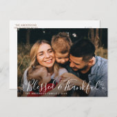 賛美と感謝 | 写真感謝祭はがき ポストカード (正面/裏面)