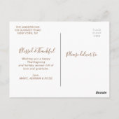 賛美と感謝 | 写真感謝祭はがき ポストカード (裏面)