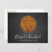 賛美と感謝 | 感謝祭はがき ポストカード (正面/裏面)